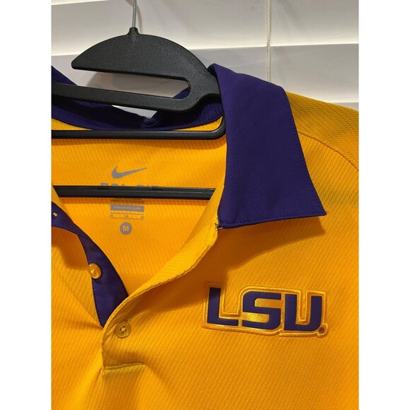 Nike LSU Tigers Polo‎ Shirt - Size M - Picture 2 of 3